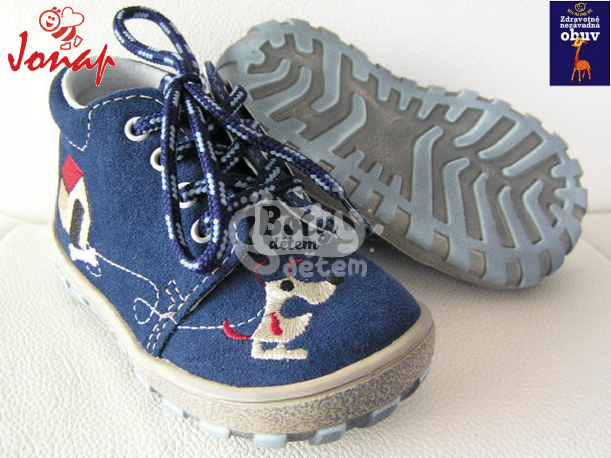 Jonap kožené boty Jonap 022 S modrá pes