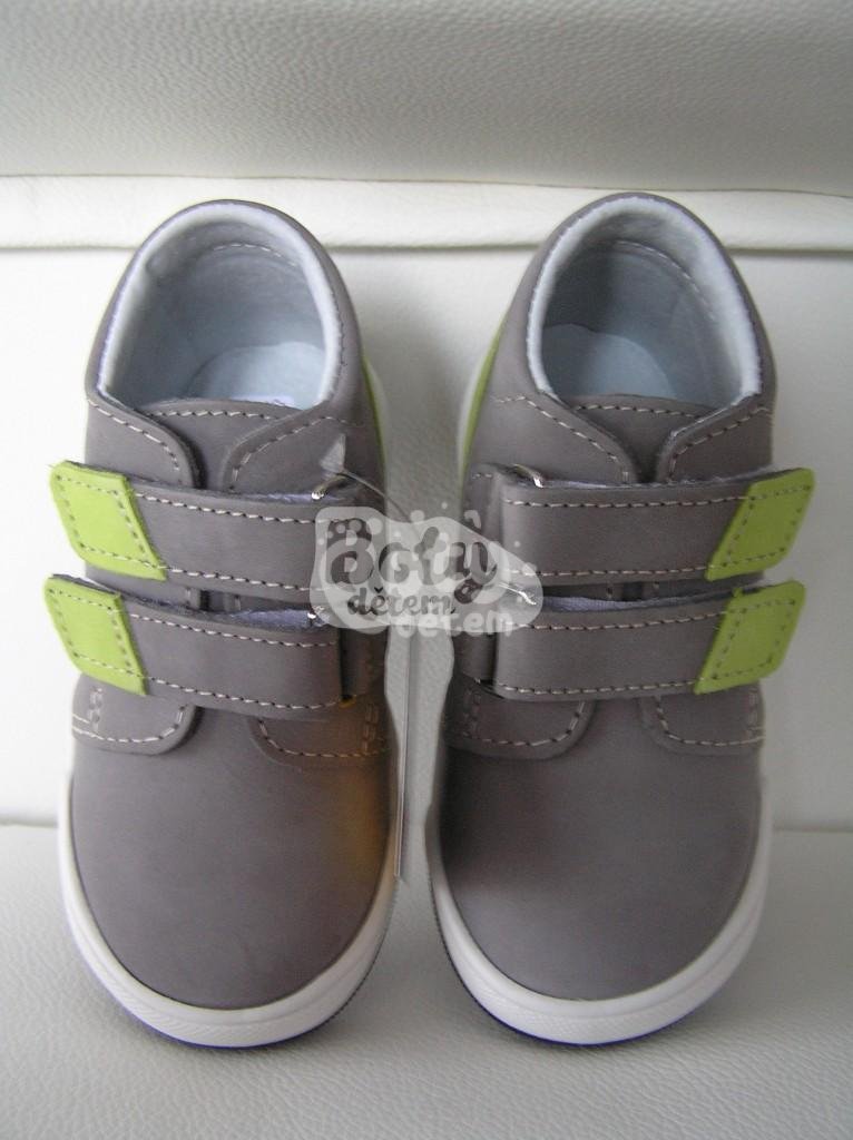 Jonap kožené boty 022 N šedá