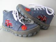Jonap kožené boty 022 M modrá hasiči