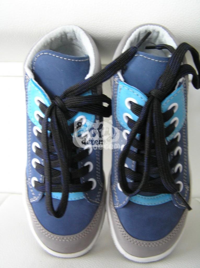 Jonap kožené boty 028 N modrá
