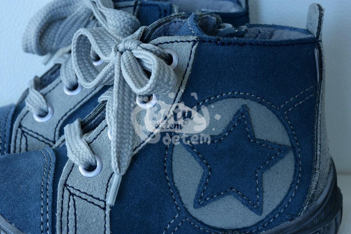 SANTÉ kožené boty N/PARIS/Modrošedá