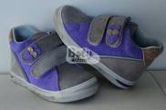 Jonap kožené boty 015 S šedofialová