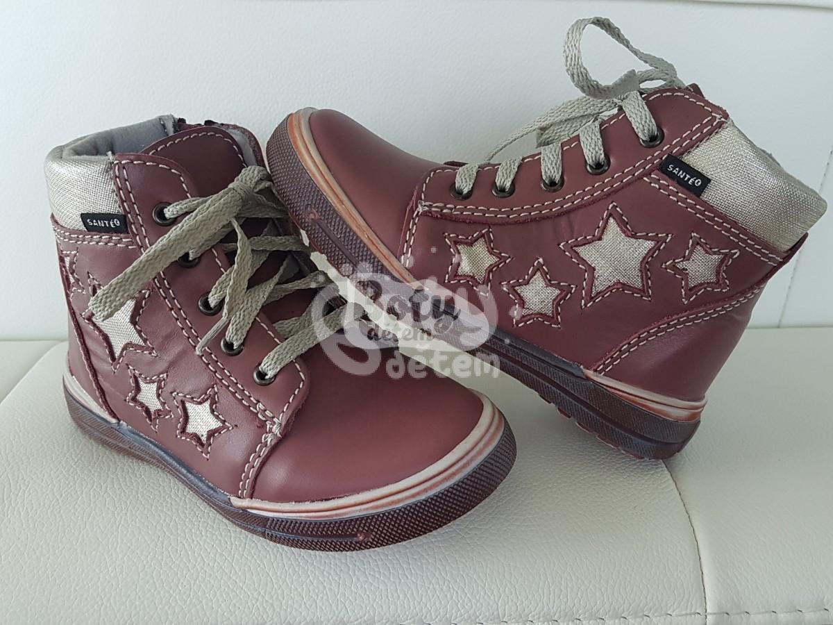 SANTÉ kožené boty HP/4866 Starorůžová