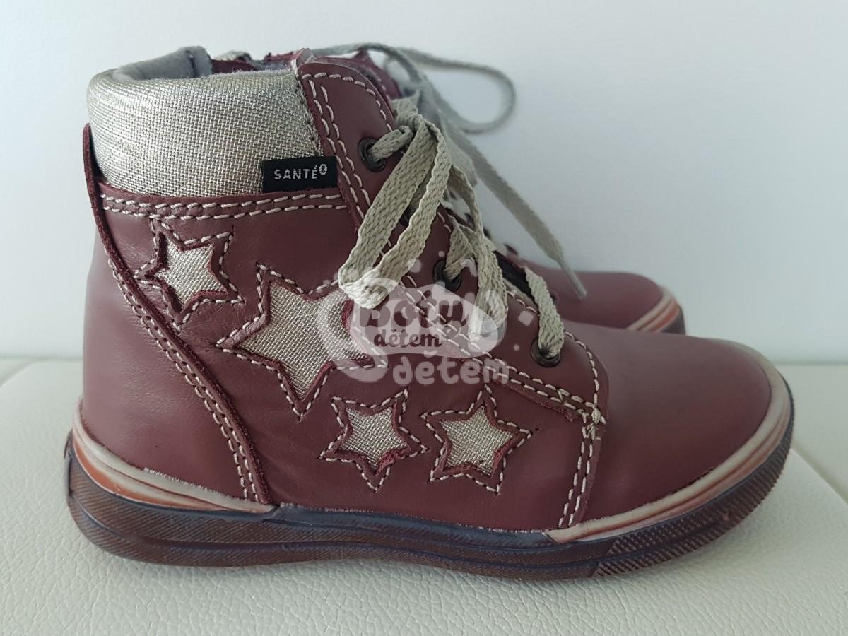 SANTÉ kožené boty HP/4866 Starorůžová