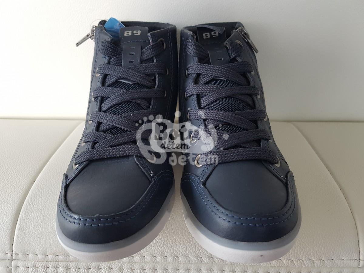SANTÉ kožené boty Pegada PE/316307-03 Marinho Modrá