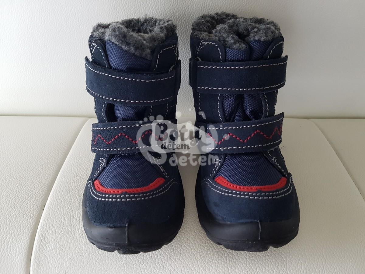 Zimní obuv s membránou SANTÉ OR/KS14302 Lontra Modro-červená