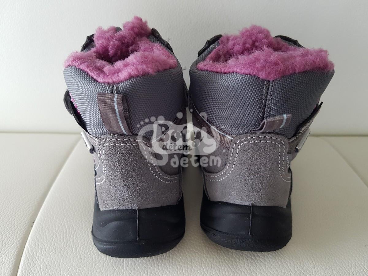 Zimní obuv s membránou SANTÉ OR/KS14302 Pepe Šedo-růžová