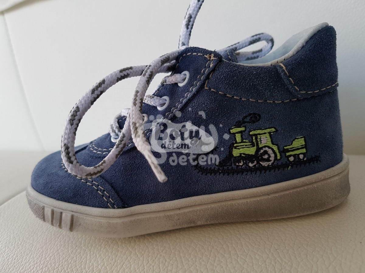 Jonap kožené boty 011 S modrá vlak