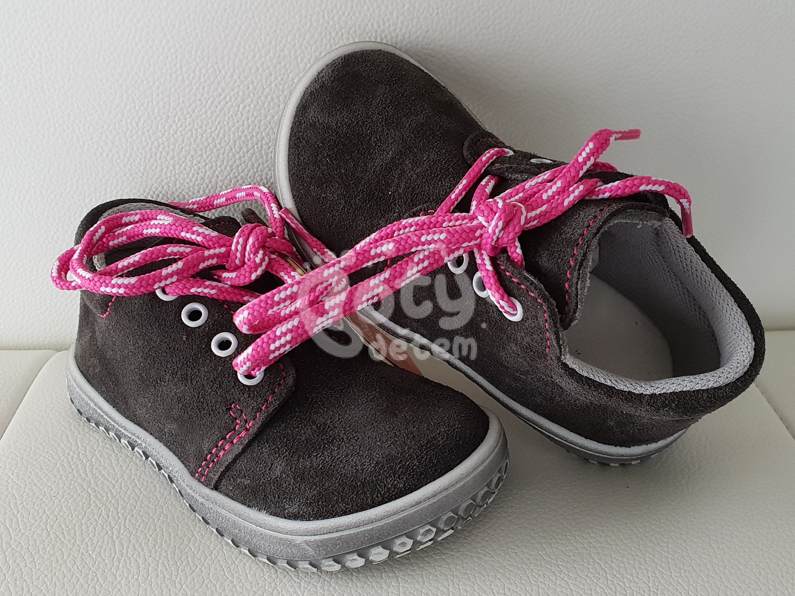 Jonap barefoot boty B1 šedá-růžová