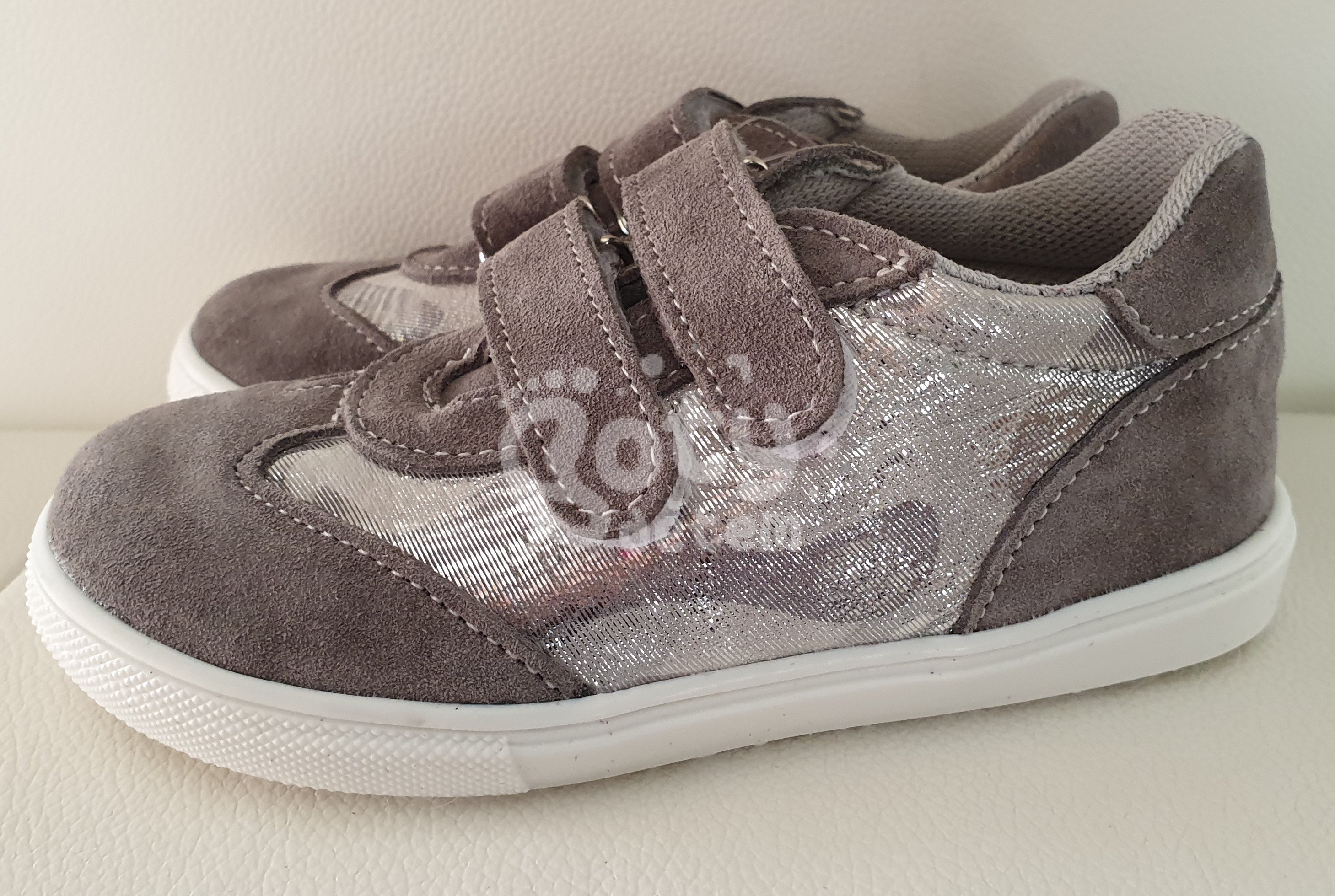 Jonap kožené boty 053 SV šedá stříbrná