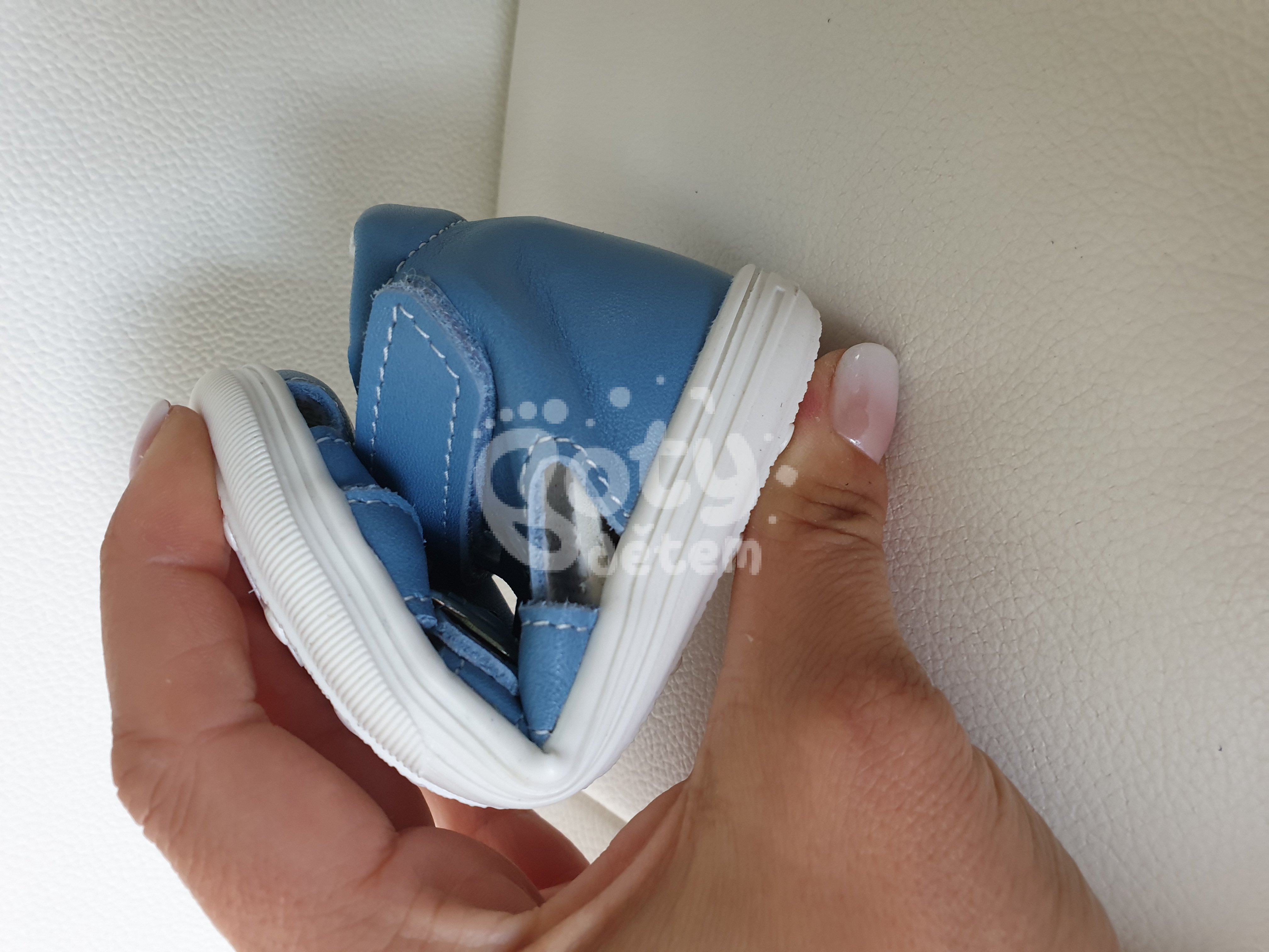 Jonap kožené sandálky 009 M modrá