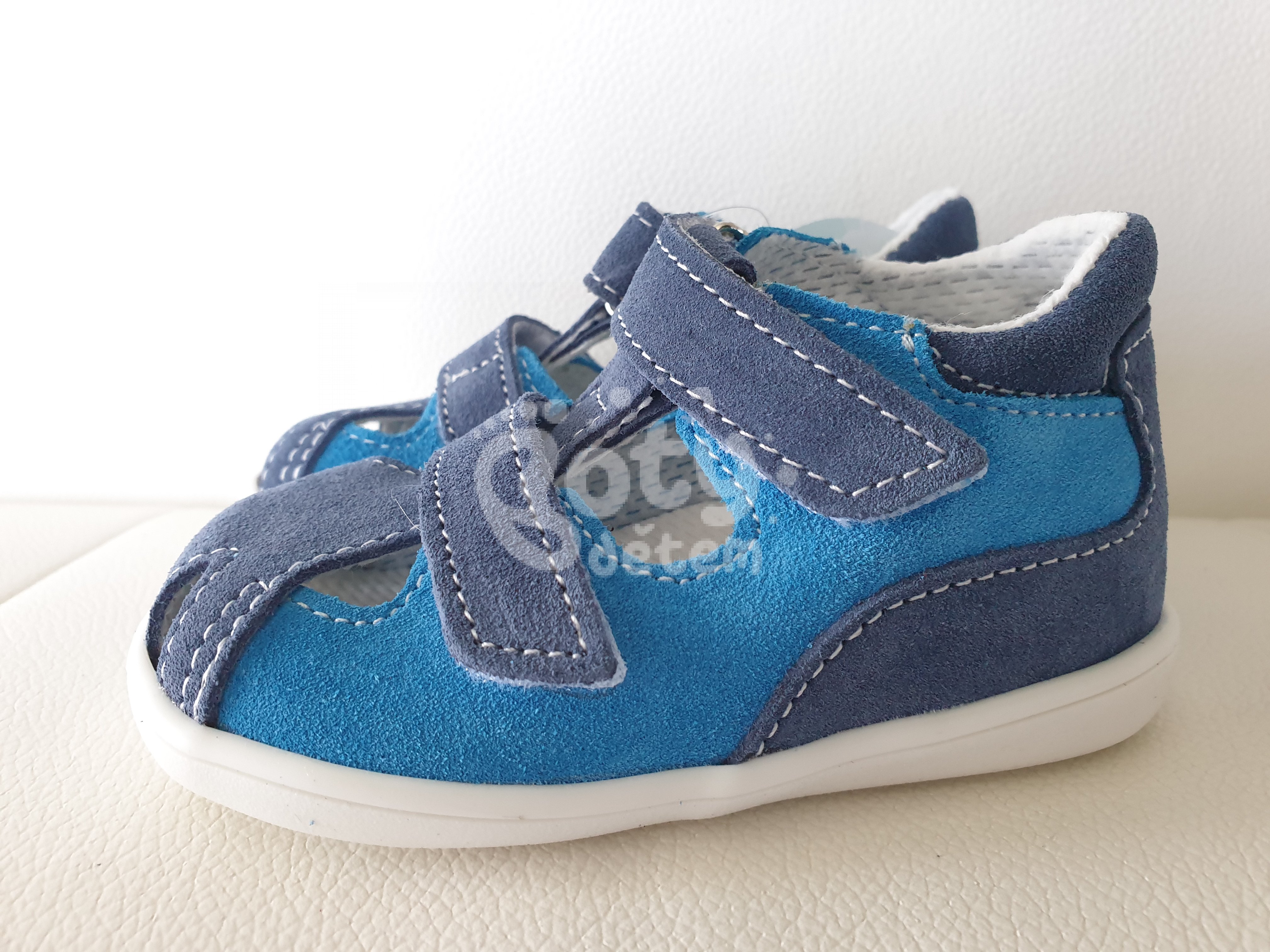 Jonap kožené sandálky 041 S modrá tyrkys