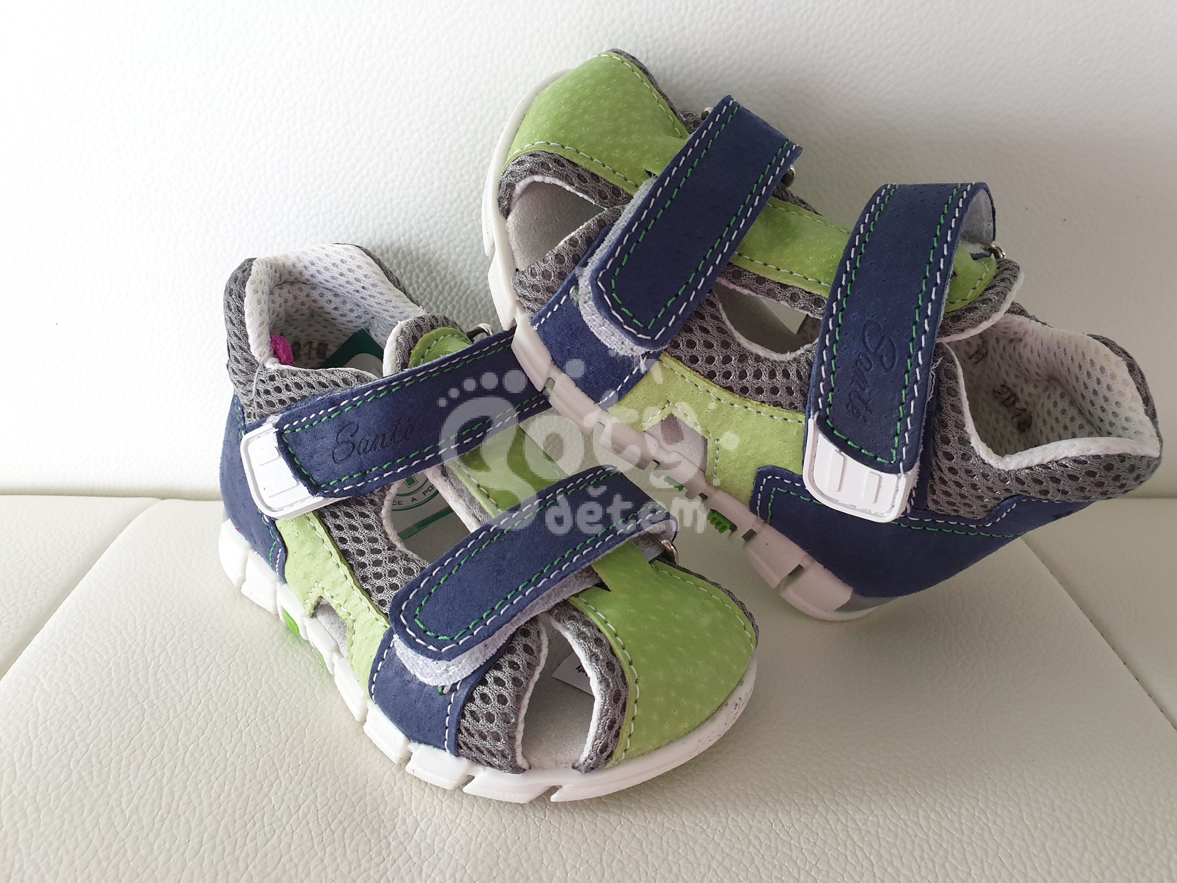 Sandálky SANTÉ N/810/401/S89/S90 Modro-zelená