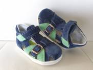 Jonap kožené sandálky 009 S modrá zelená
