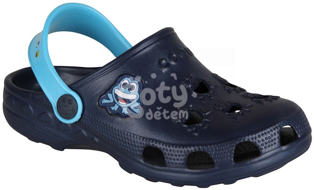 Sandálky Coqui Little Frog Navy/Blue