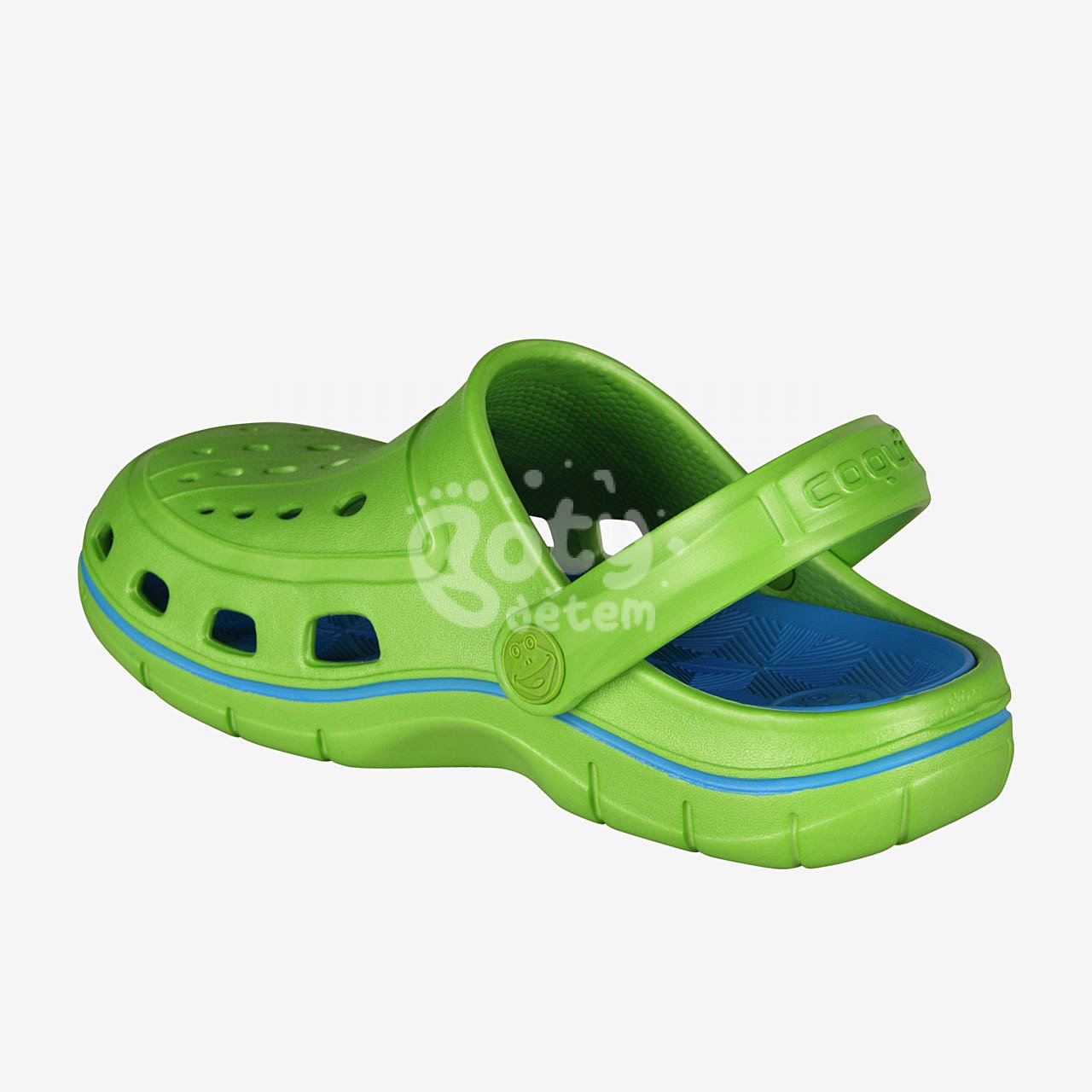 Sandálky Coqui JUMPER Lime/Sea blue