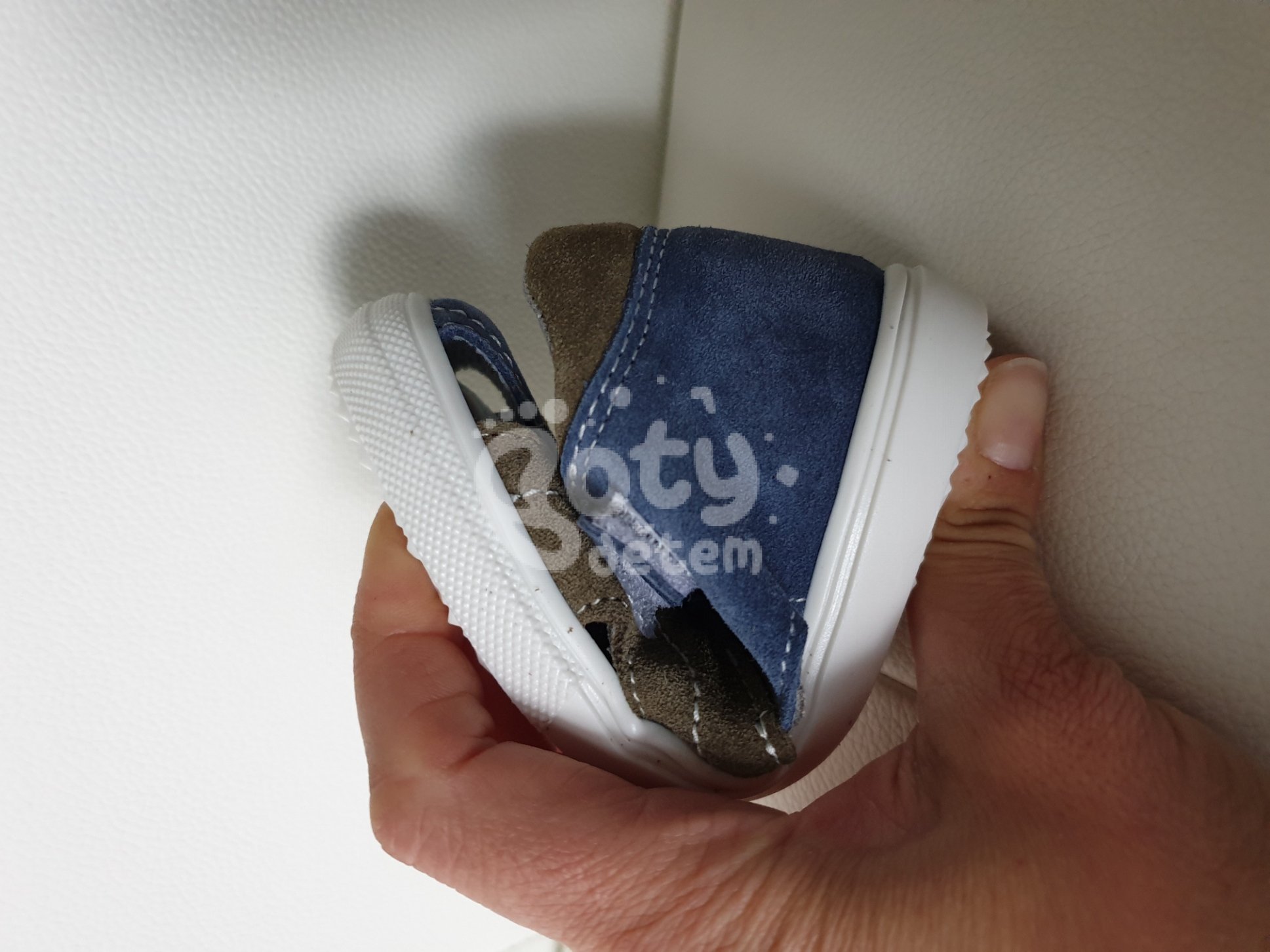 Jonap kožené sandálky 036 S modrozelená