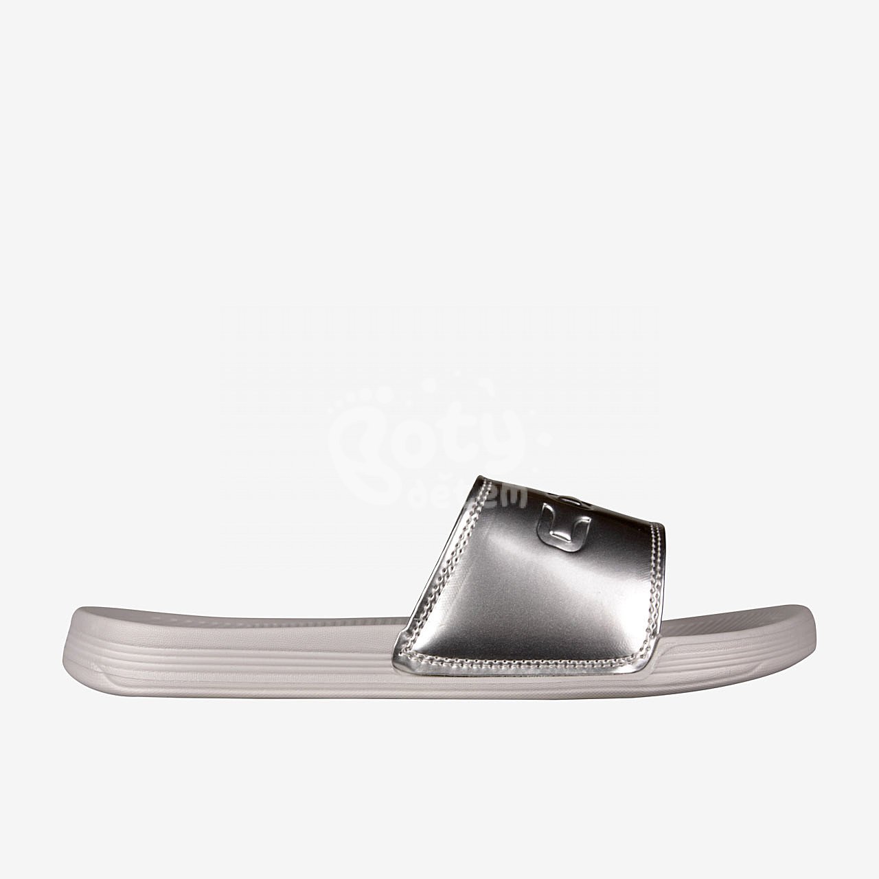 Pantofle Coqui SANA Khaki grey/Silver
