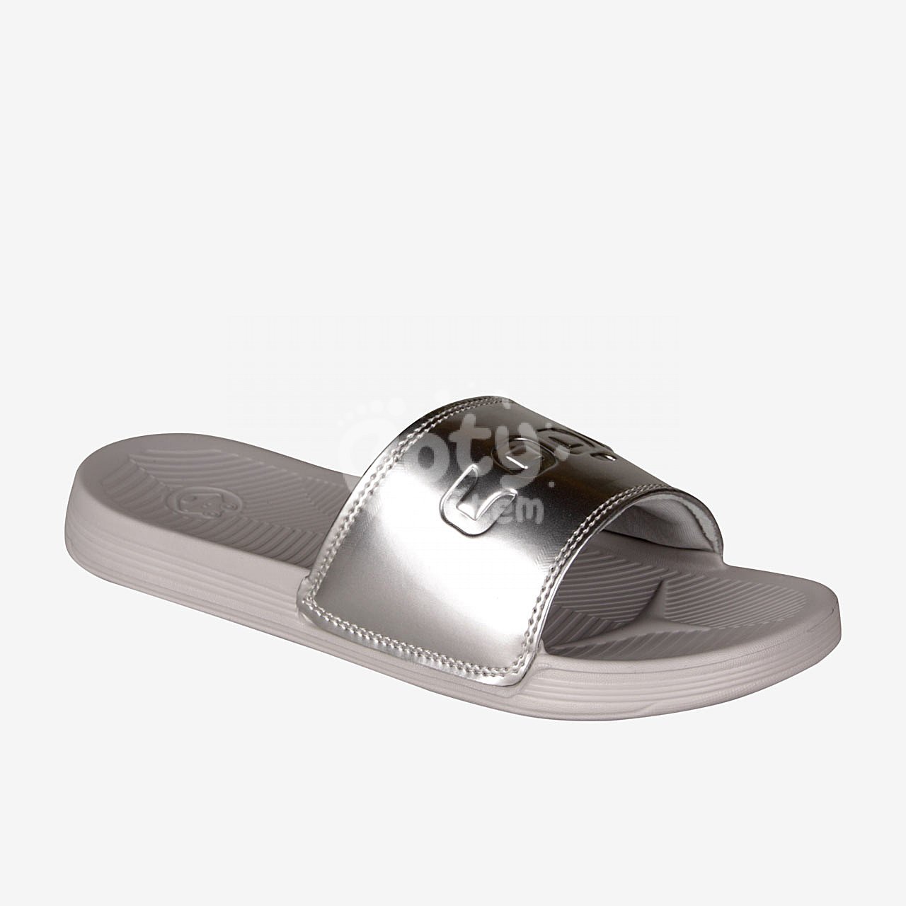 Pantofle Coqui SANA Khaki grey/Silver