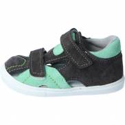 Jonap kožené sandálky 036 S šedá zelená