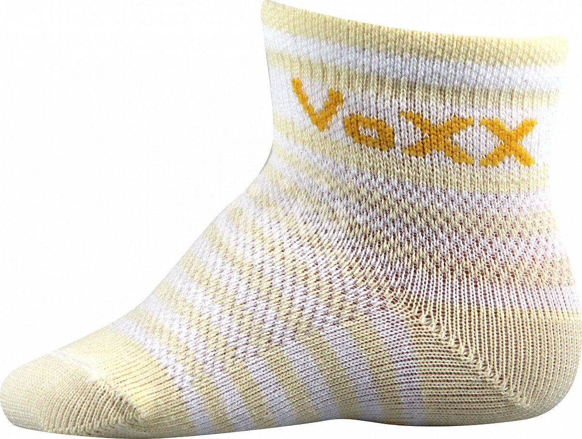 Ponožky VoXX Fredíček mix pruhy 3 páry růžová