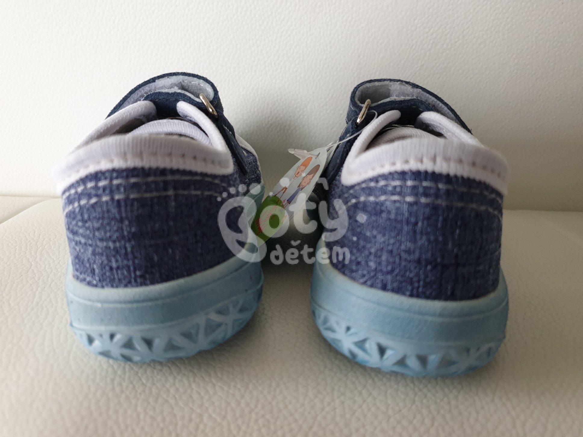 Jonap barefoot tenisky B15 Airy modrá riflová
