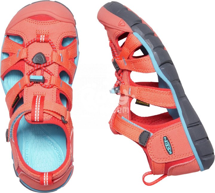 Sandály KEEN Seacamp II CNX K coral/poppy red