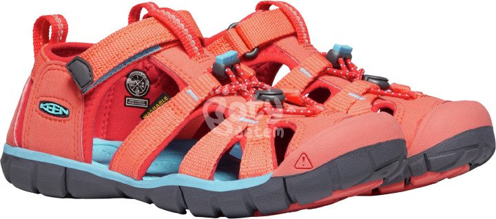 Sandály KEEN Seacamp II CNX Jr coral/poppy red