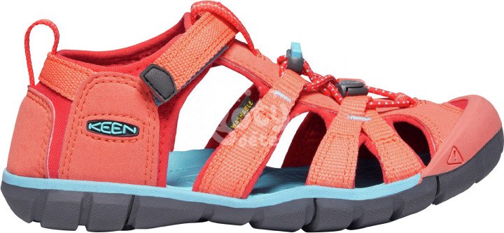 Sandály KEEN Seacamp II CNX Jr coral/poppy red
