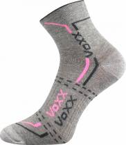 Ponožky VoXX Franz 03 světle šedá/růžová 1 pár