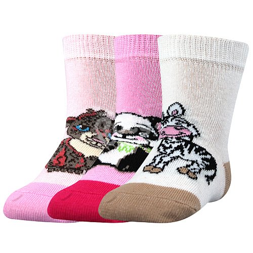Ponožky Filípek 01 ABS 3 páry holka