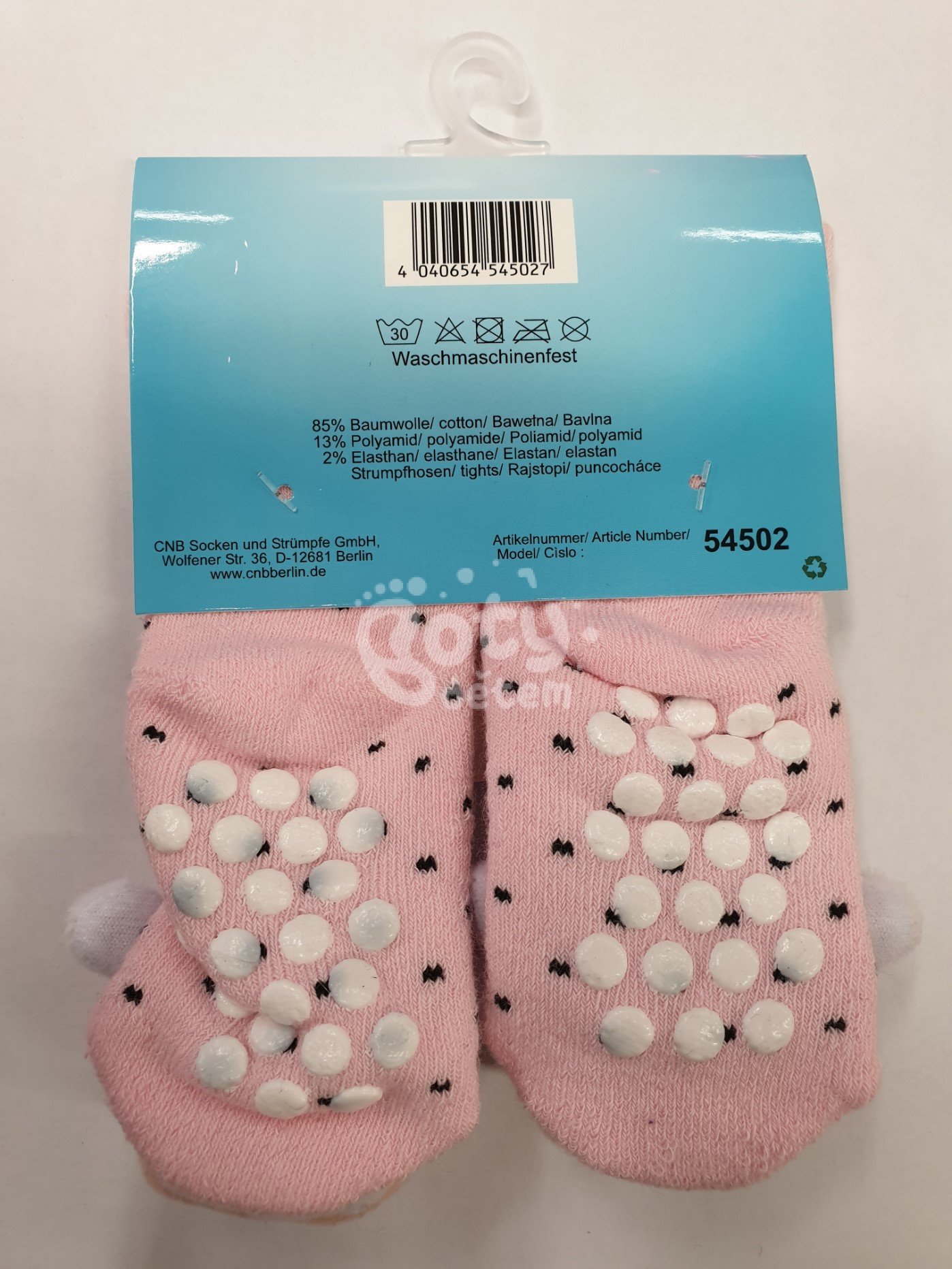 Kojenecké ABS ponožky s chrastítkem vzor jednorožec