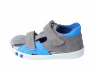 Jonap kožené sandálky 036 S šedá modrá