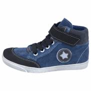 Jonap kožené boty 028 SV modrá riflová