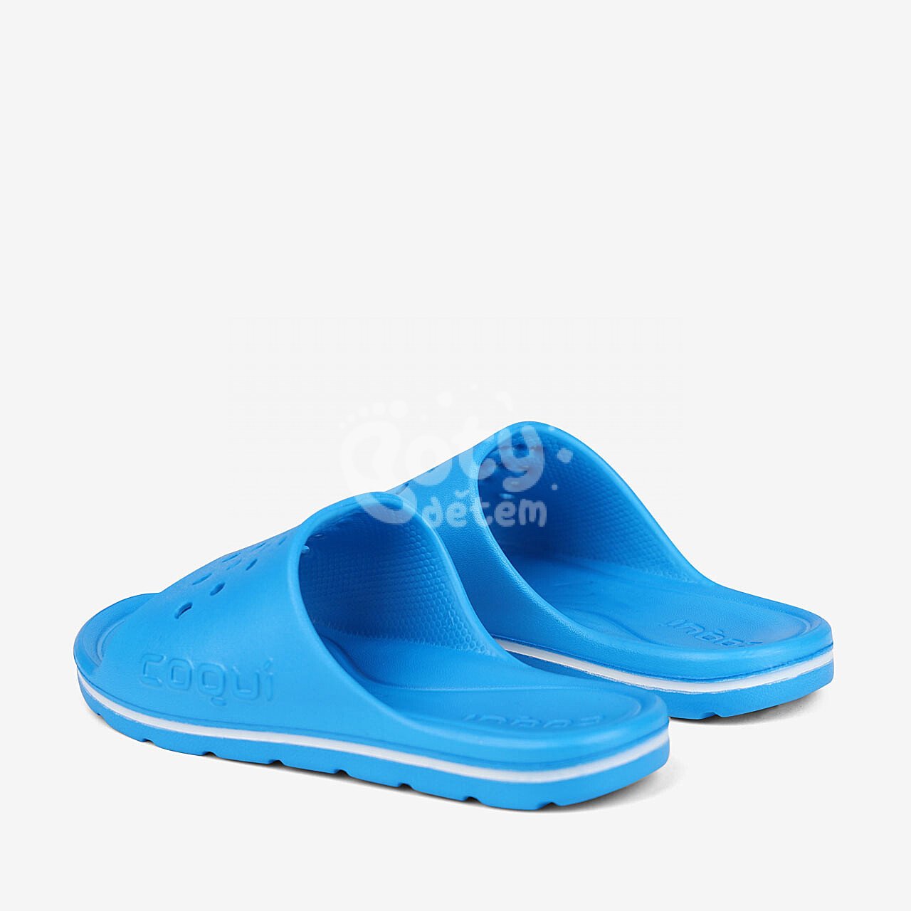 Pantofle Coqui Long Printed Sea Blue