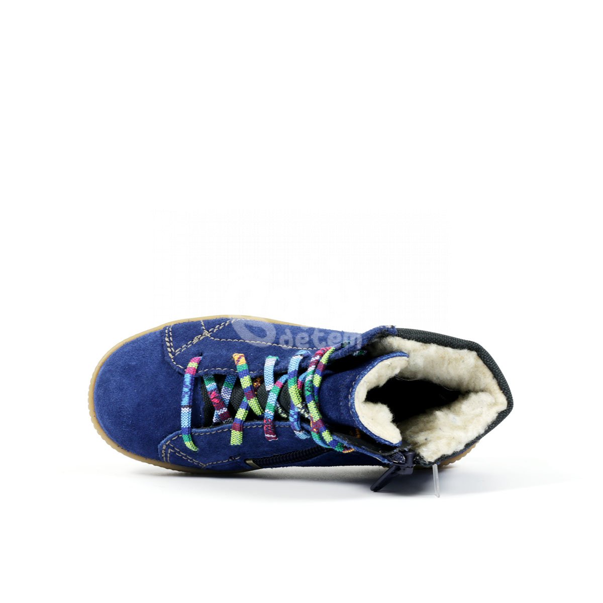 Zimní kožená obuv s membránou Richter 4362-8111-6821 modrá