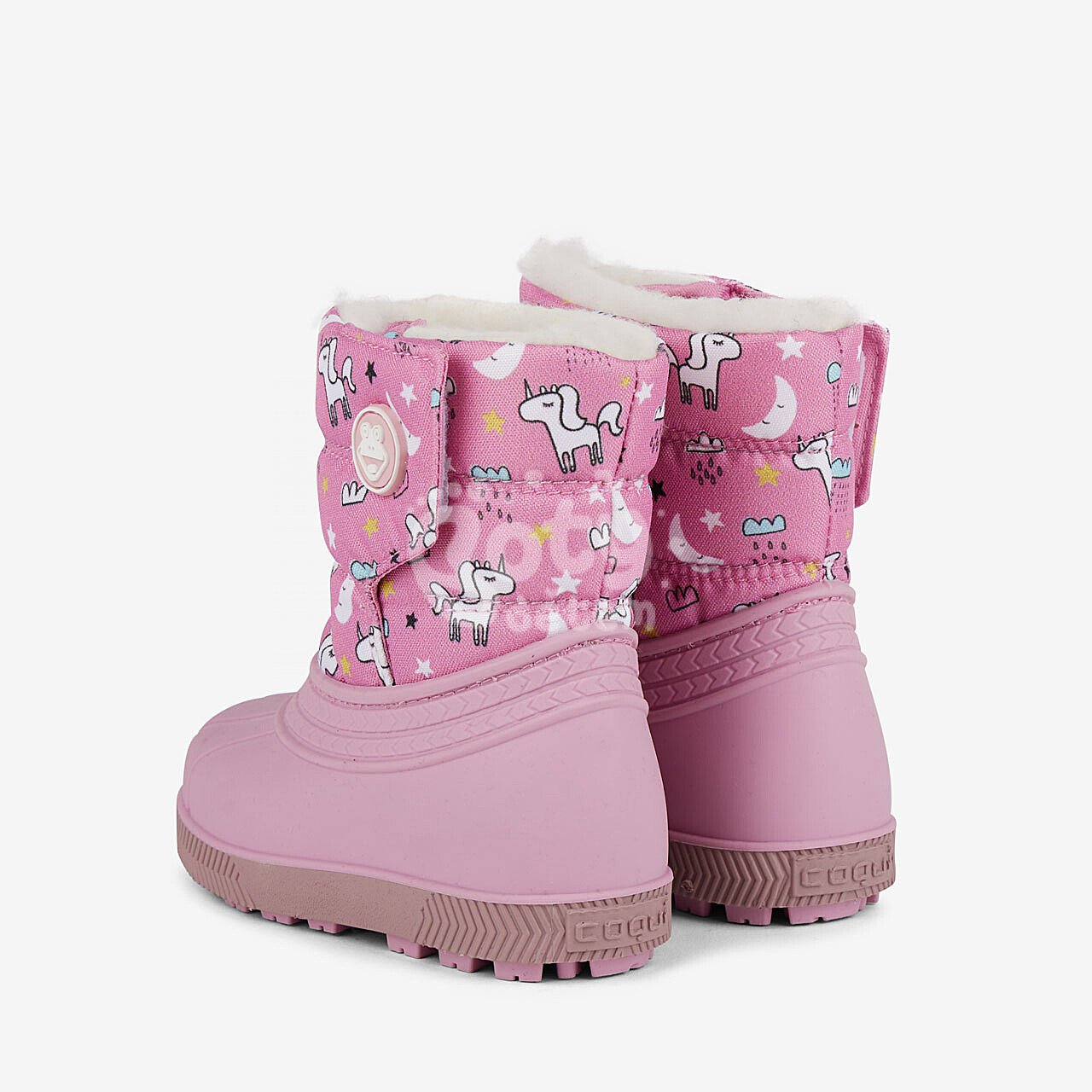 Dětské sněhule Coqui MIKI Powder pink unicorn