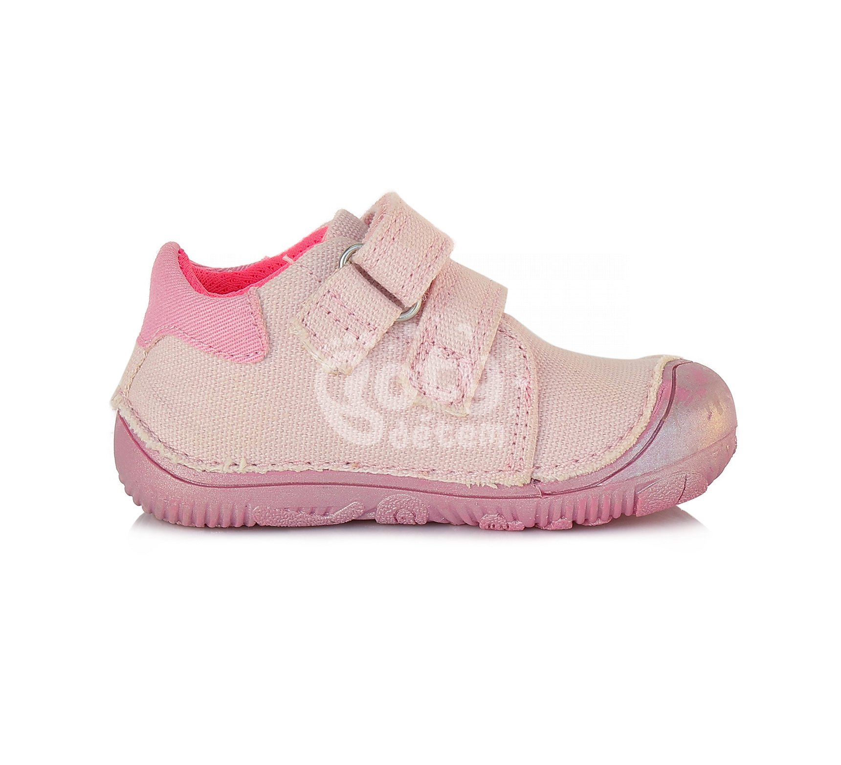 Barefoot plátěné tenisky D.D.step C073-120 Baby Pink