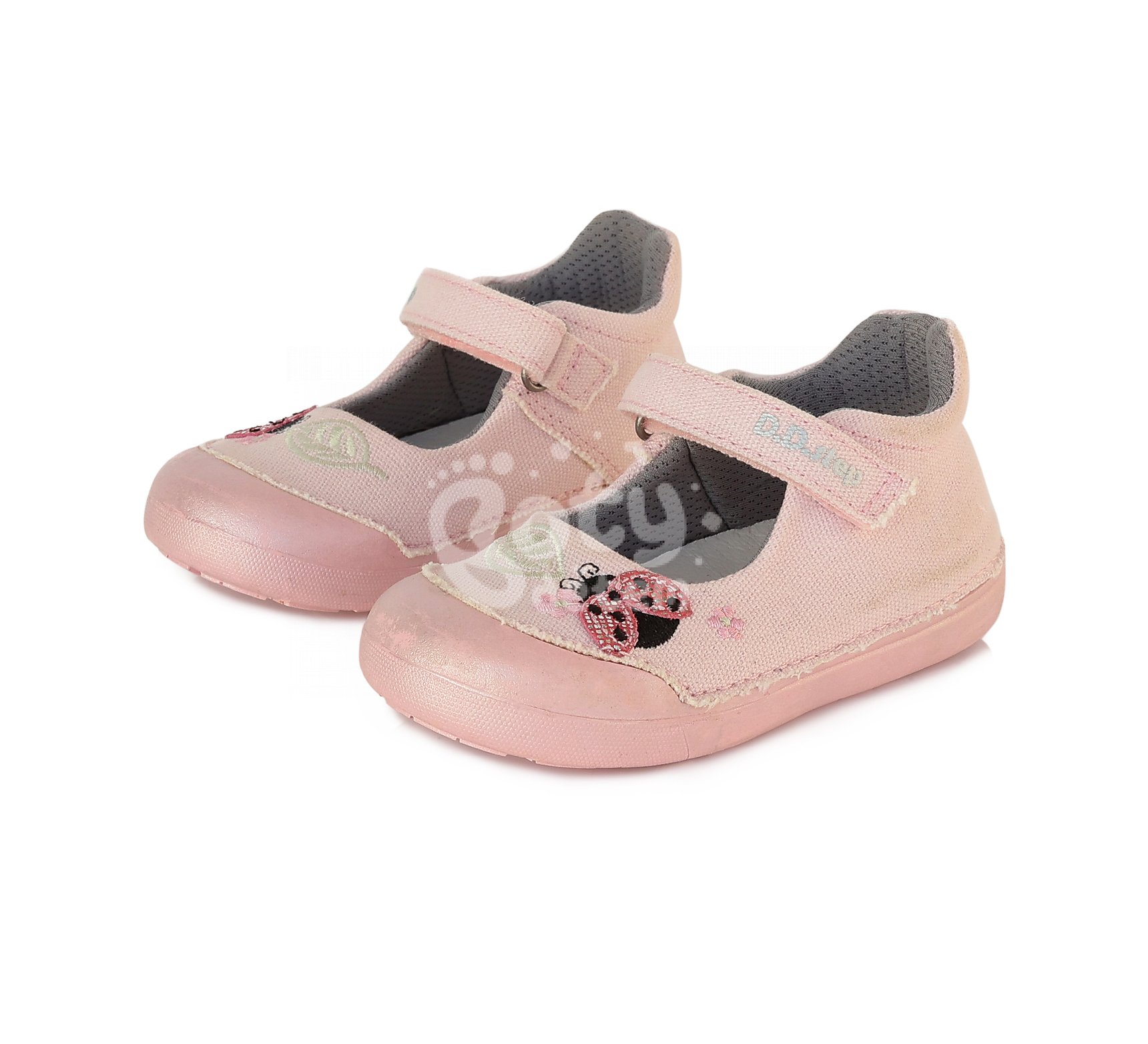 Plátěné balerínky D.D.step C066-589 Baby Pink