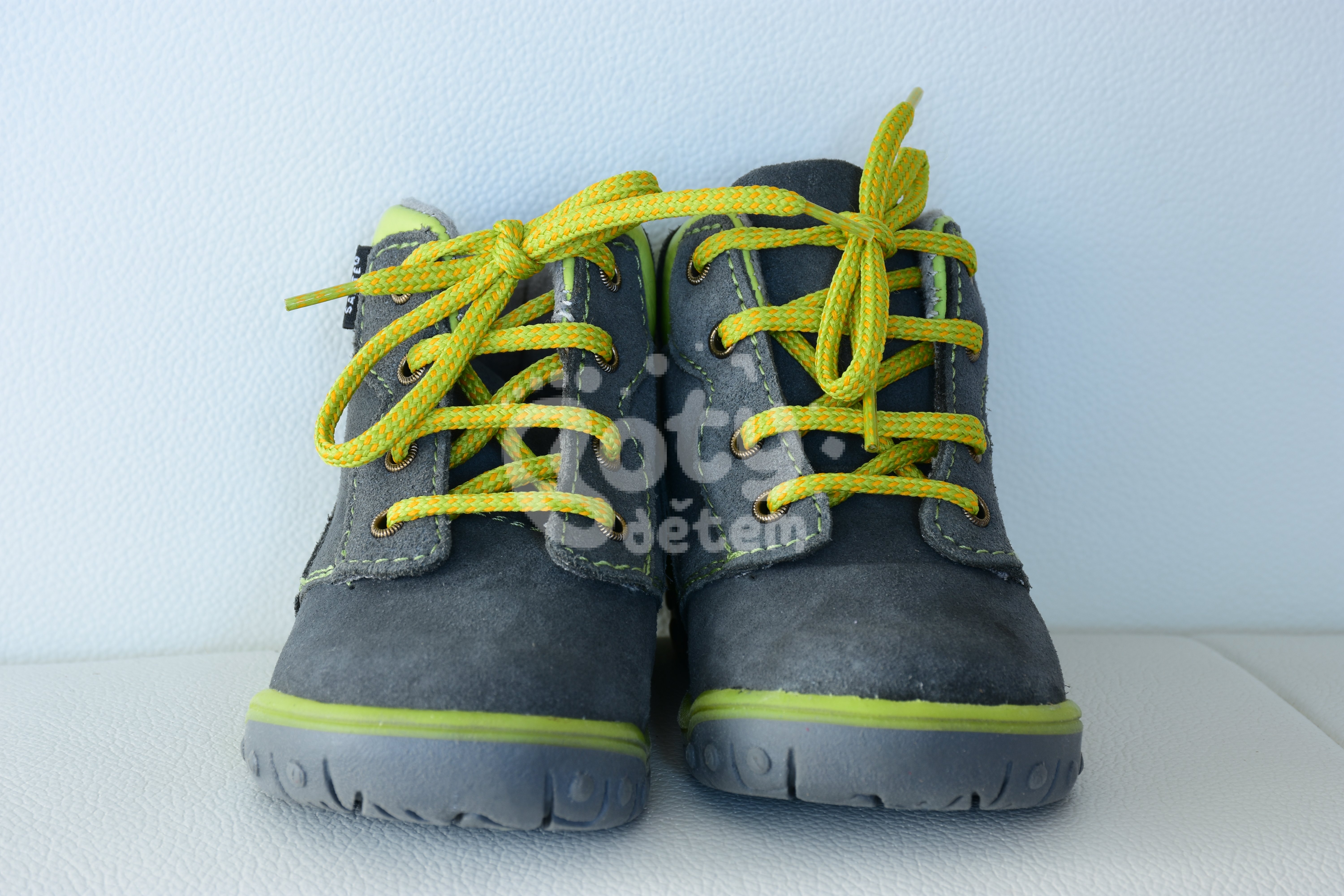SANTÉ kožené boty HP/4828 Šedo-zelená