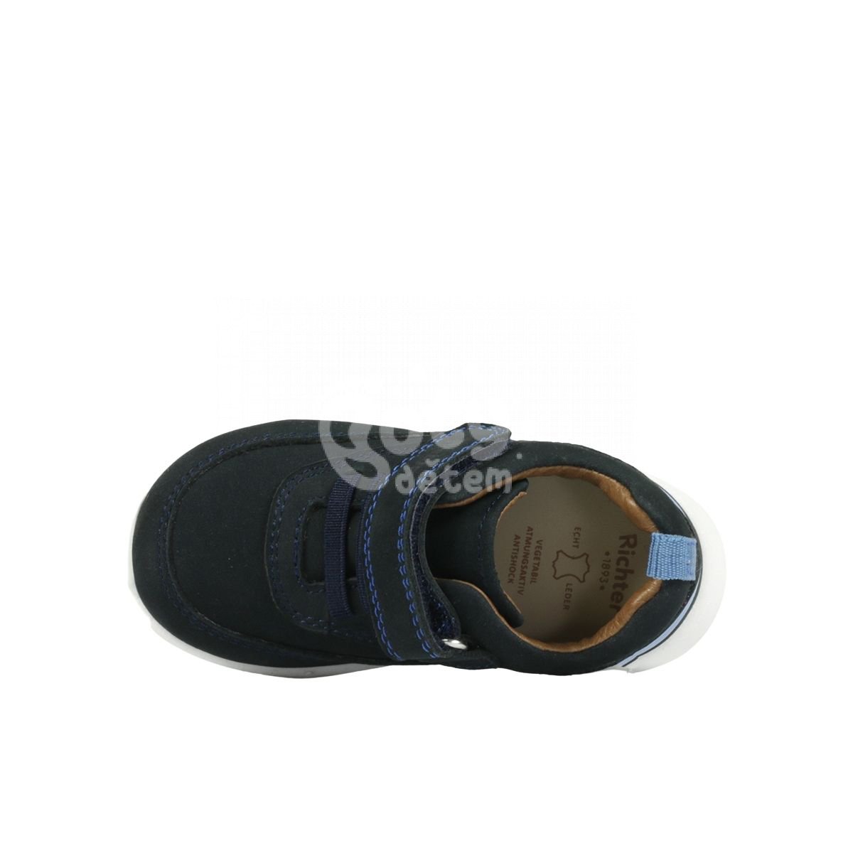 Celoroční kožená obuv 0600-3151-7200 modrá