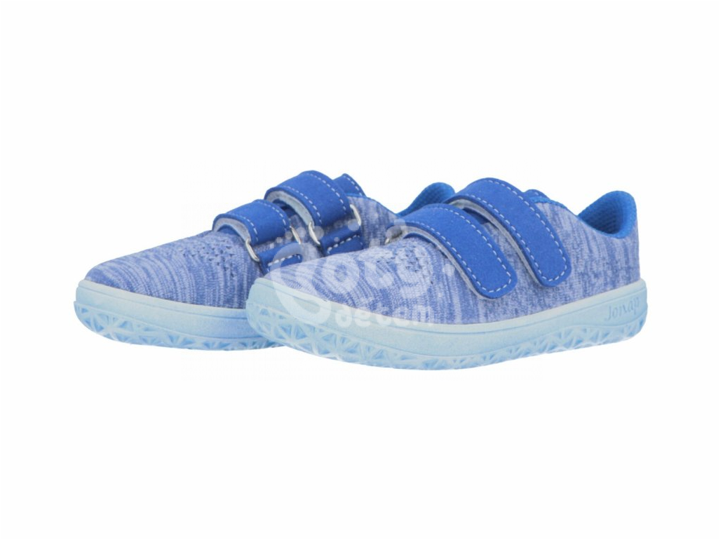 Jonap barefoot tenisky Knitt 3D modrá melír