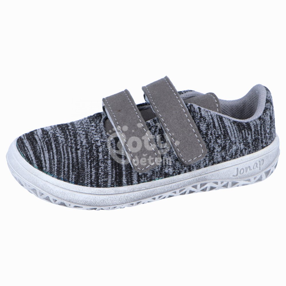 Jonap barefoot tenisky Knitt 3D šedá melír