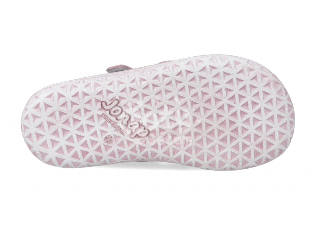 Jonap barefoot tenisky Knitt 3D sv.šedá růžová melír