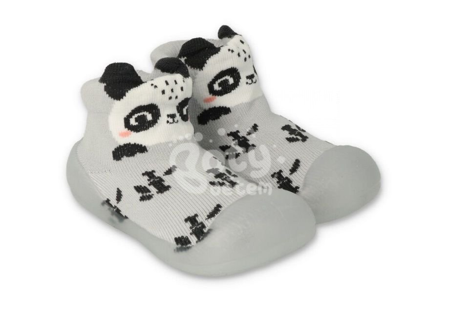 Botičky Befado 002P038 šedá panda