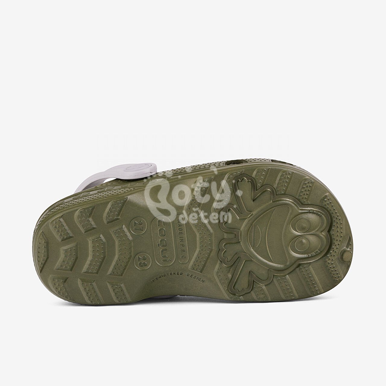 Sandálky Coqui Little Frog Army Green/Khaki Grey