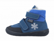 Jonap zimní barefoot boty s membránou Jerry MF modrá vločka