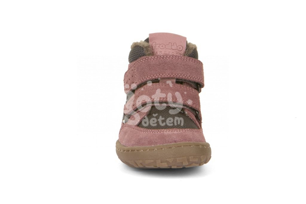 Zimní Froddo barefoot boty G3110203-6 Grey Pink