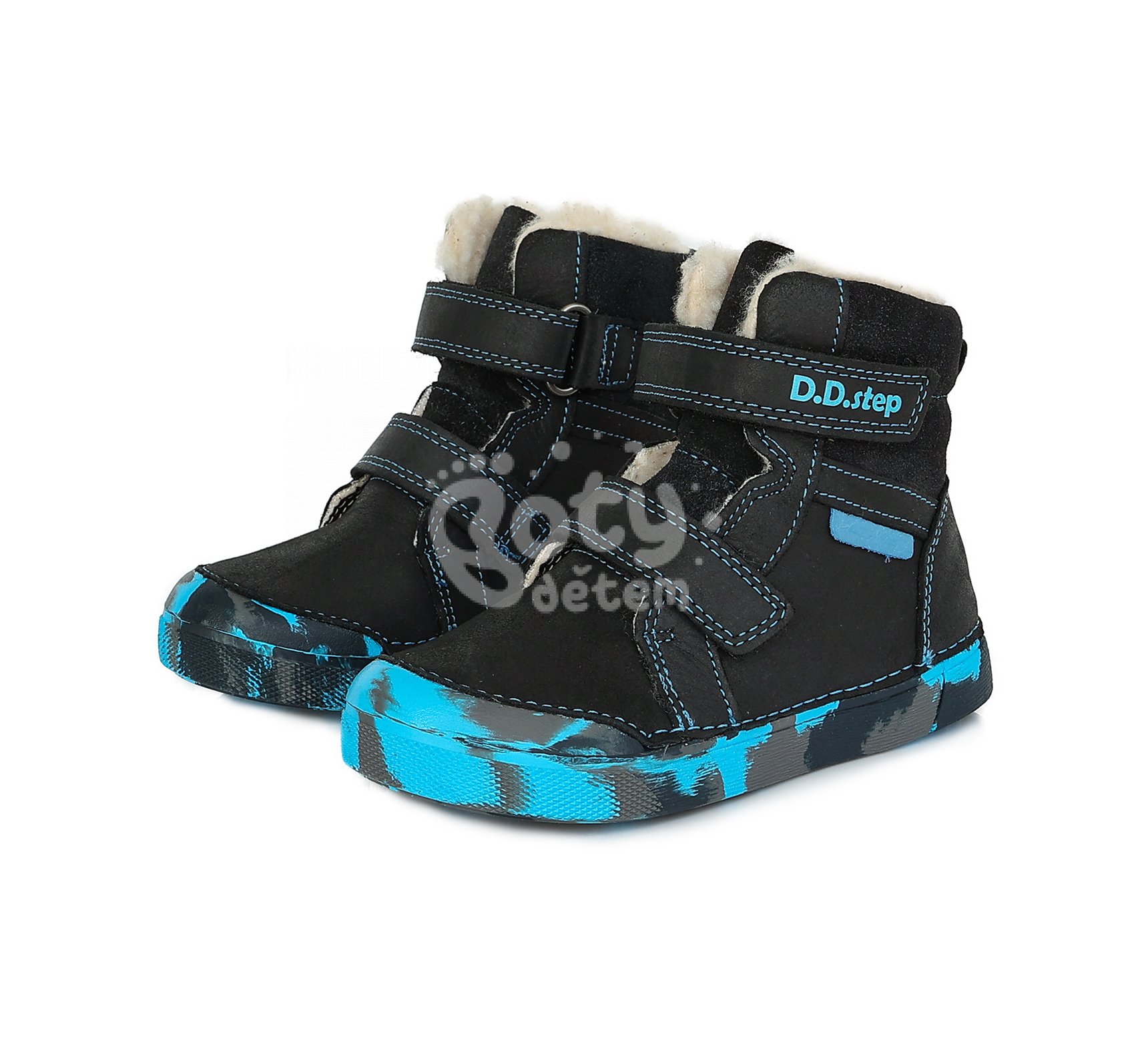 Zimní kožené boty D.D.step W068-363B