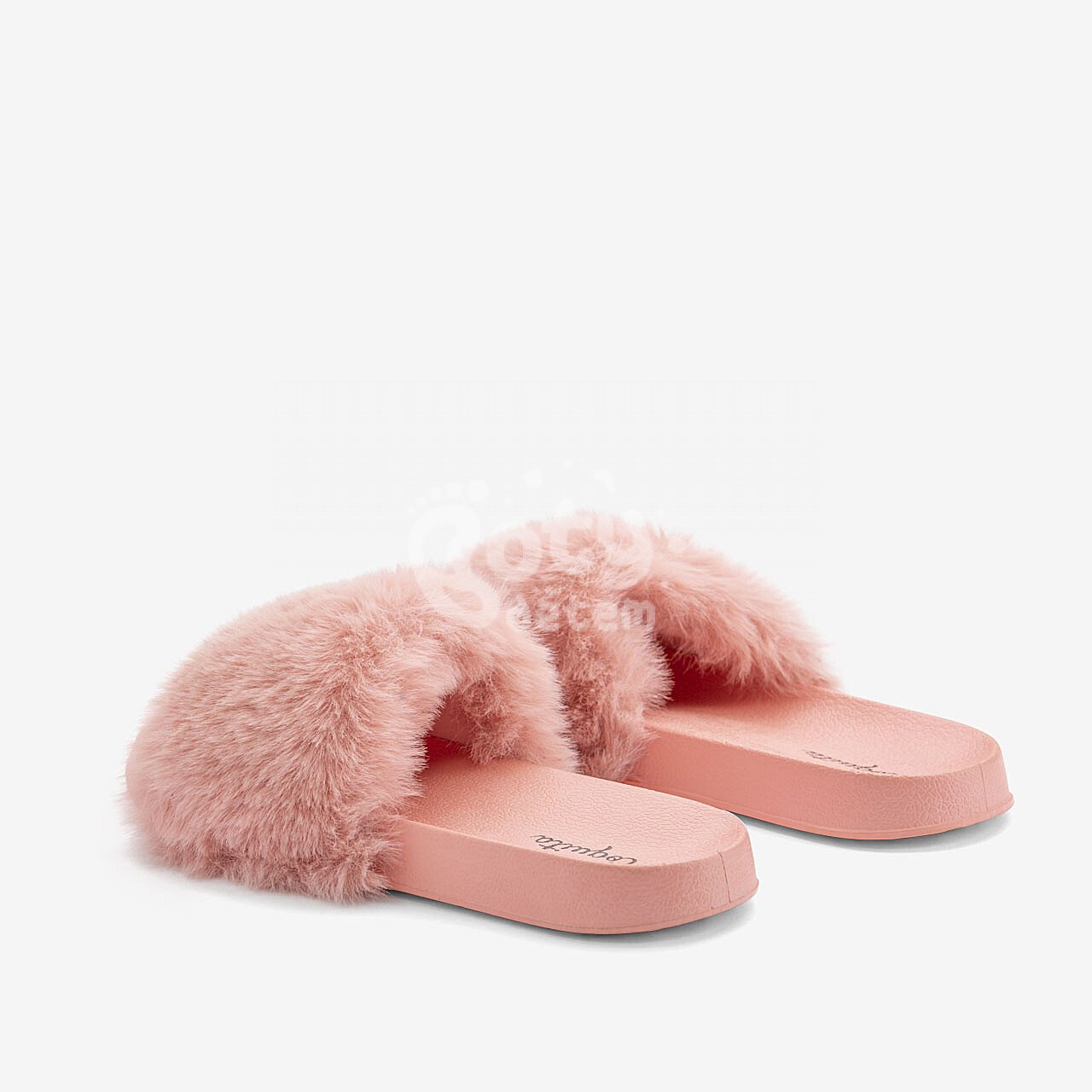 Zateplené pantofle Coqui FURRY Powder pink
